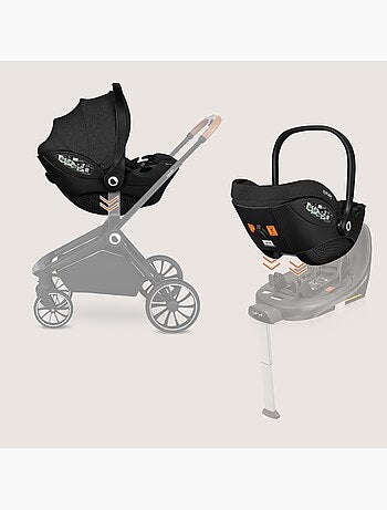 Conjunto Cosi 360? ISOFIX LIONELO Moxie i-Size - Ligero - 40-87 cm - Tejido de bamb? natural