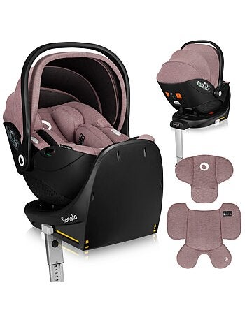 Conjunto Cosi 360? ISOFIX LIONELO Moxie i-Size - Ligero - 40-87 cm - Tejido de bamb? natural