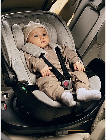 Conjunto Cosi 360? ISOFIX LIONELO Moxie i-Size - Ligero - 40-87 cm - Tejido de bamb? natural