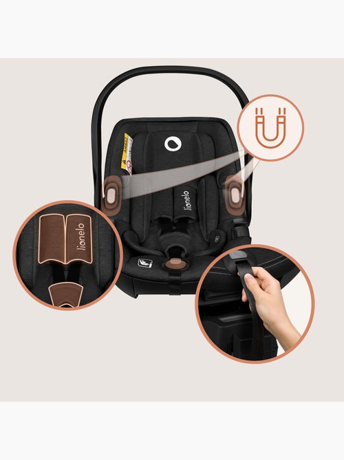 Conjunto Cosi 360° ISOFIX LIONELO Moxie i-Size - Ligero - 40-87 cm - Tejido de bambú natural - Kiabi