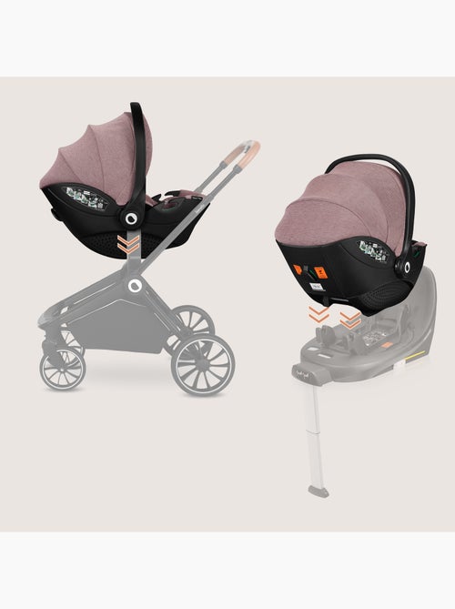 Conjunto Cosi 360° ISOFIX LIONELO Moxie i-Size - Ligero - 40-87 cm - Tejido de bambú natural - Kiabi
