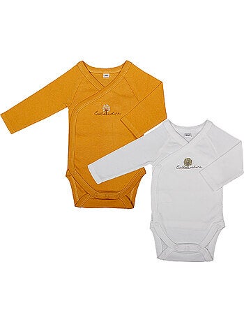 Conjunto de 2 bodies de manga larga de algodón orgánico