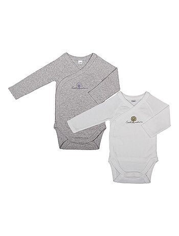 Conjunto de 2 bodies de manga larga de algodón orgánico