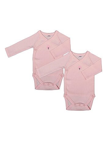 Conjunto de 2 bodies de manga larga de algodón orgánico