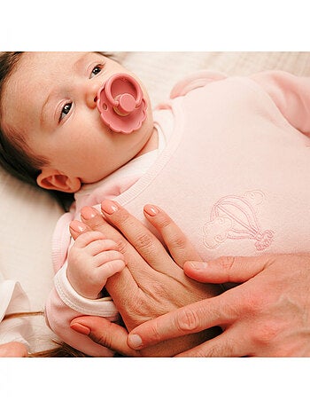 Conjunto de 2 bodies estampados de manga larga