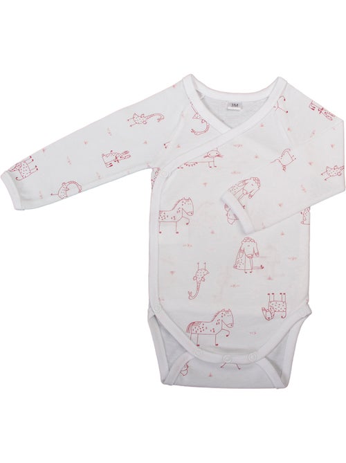 Conjunto de 2 bodies estampados de manga larga - Kiabi