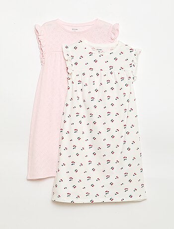 Conjunto de 2 camisones de manga corta