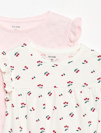 Conjunto de 2 camisones de manga corta