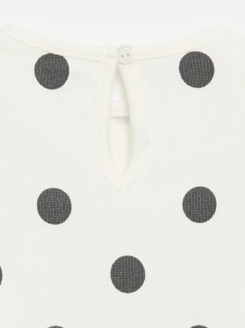 Conjunto de 2 piezas - Camiseta de manga larga + legging - Kiabi