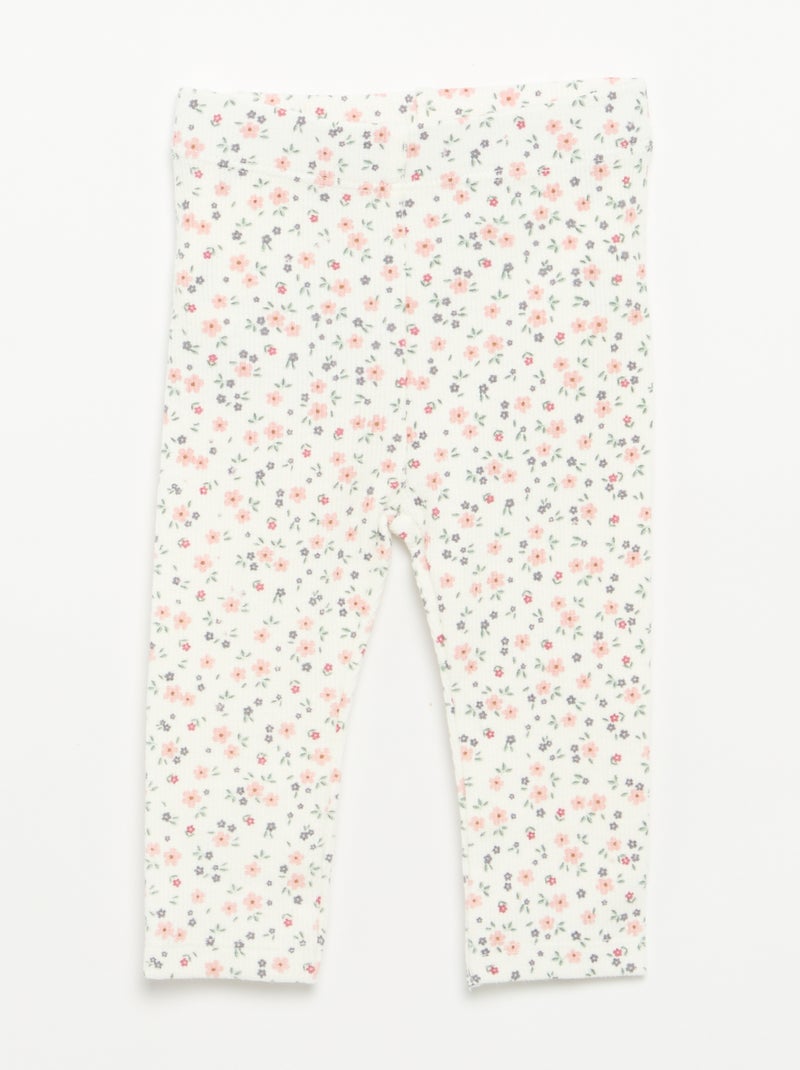 Conjunto de 2 piezas - Camiseta de manga larga + legging Rosa - Kiabi