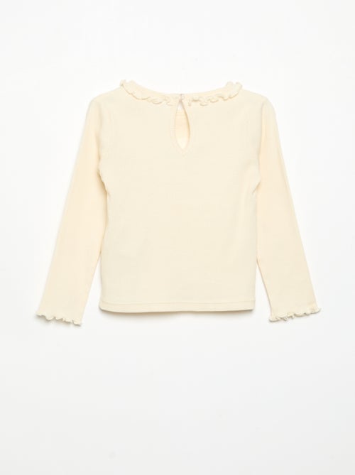 Conjunto de 2 piezas - Camiseta + pantalón de terciopelo - Kiabi