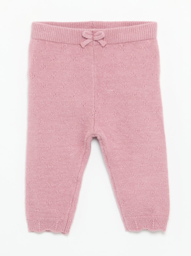 Conjunto de 2 piezas - Cárdigan + legging Rosa - Kiabi