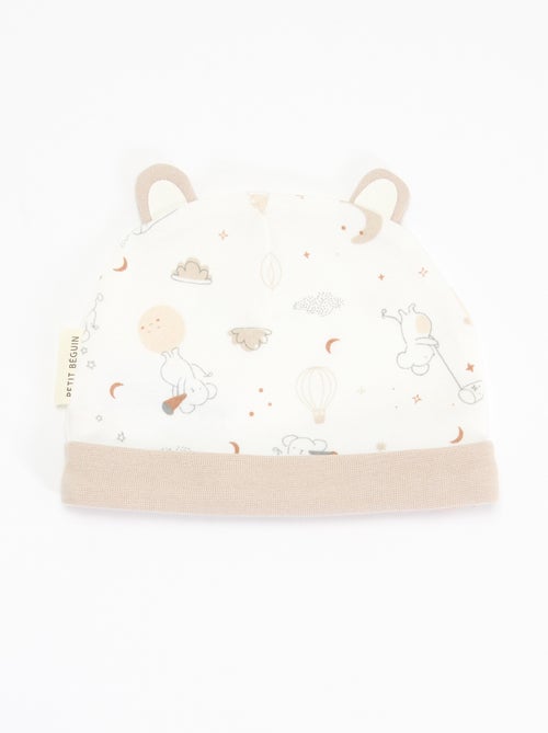 Conjunto de 2 piezas - gorro y par de manoplas 'Petit Béguin' - Kiabi