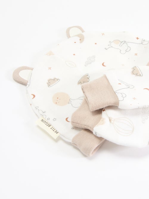 Conjunto de 2 piezas - gorro y par de manoplas 'Petit Béguin' - Kiabi
