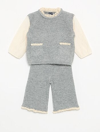 Conjunto de 2 piezas - jersey 2 en 1 + legging