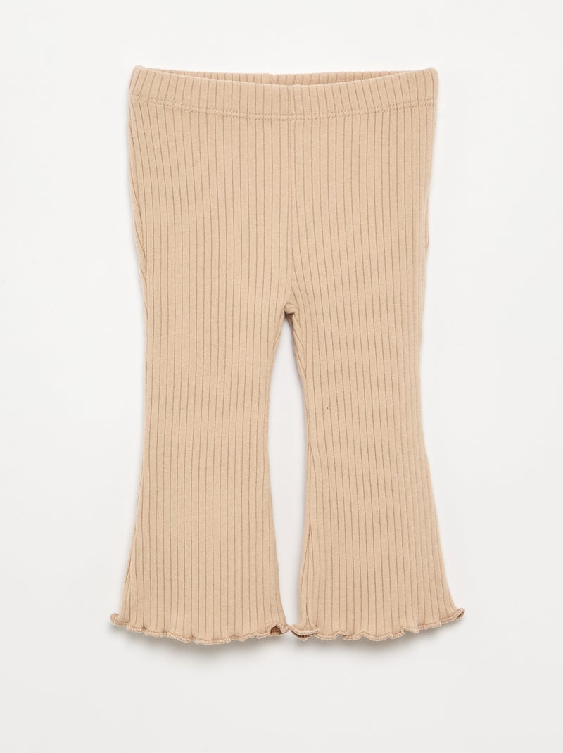 Conjunto de 2 piezas - jersey + legging Beige - Kiabi