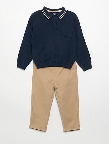 Conjunto de 2 piezas - jersey + pantalón