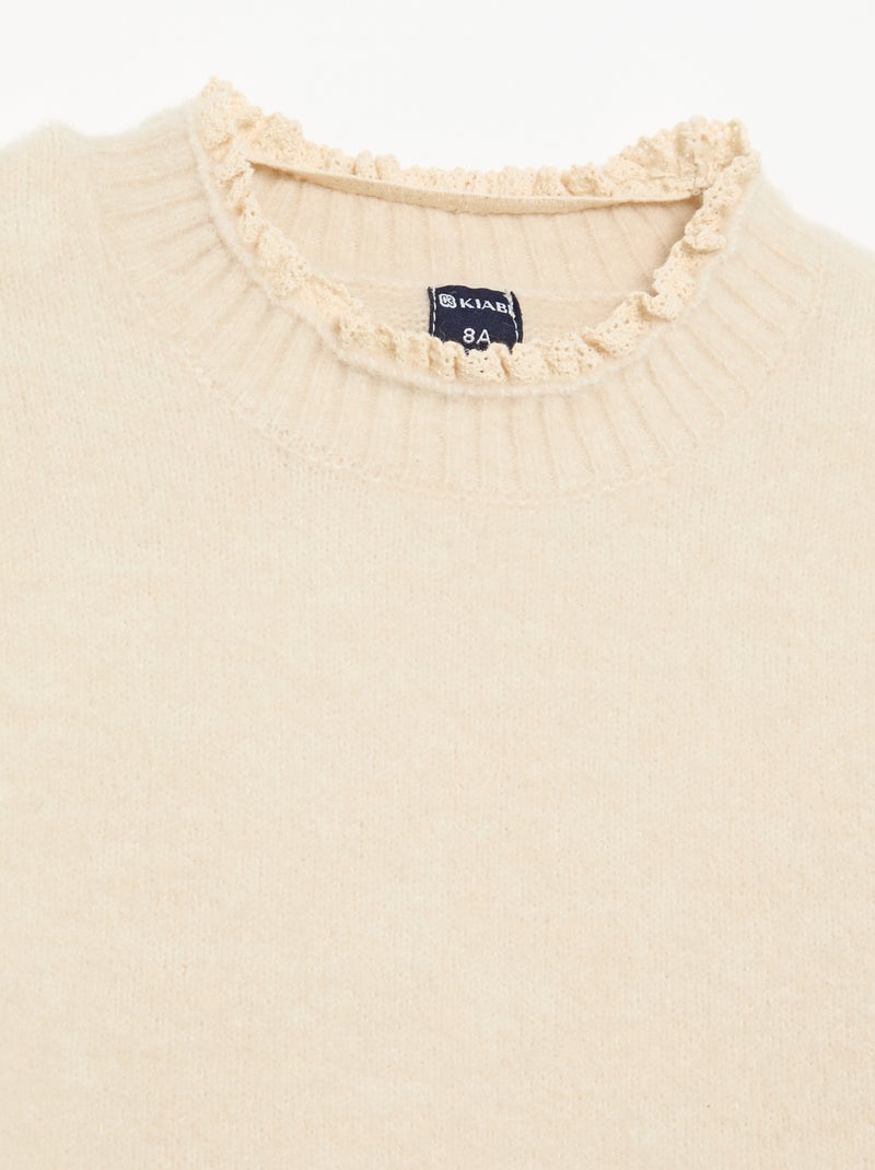 Conjunto de 2 piezas - Jersey + pantalón Beige - Kiabi