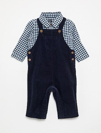 Conjunto de 2 piezas - Peto largo + Camisa de manga larga