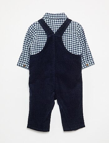 Conjunto de 2 piezas - Peto largo + Camisa de manga larga