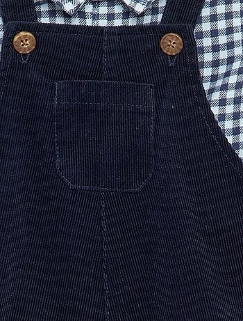 Conjunto de 2 piezas - Peto largo + Camisa de manga larga