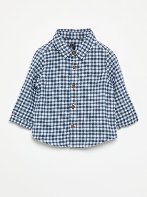 Conjunto de 2 piezas - Peto largo + Camisa de manga larga - Kiabi