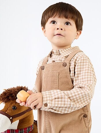 Conjunto de 2 piezas - Peto largo + Camisa de manga larga