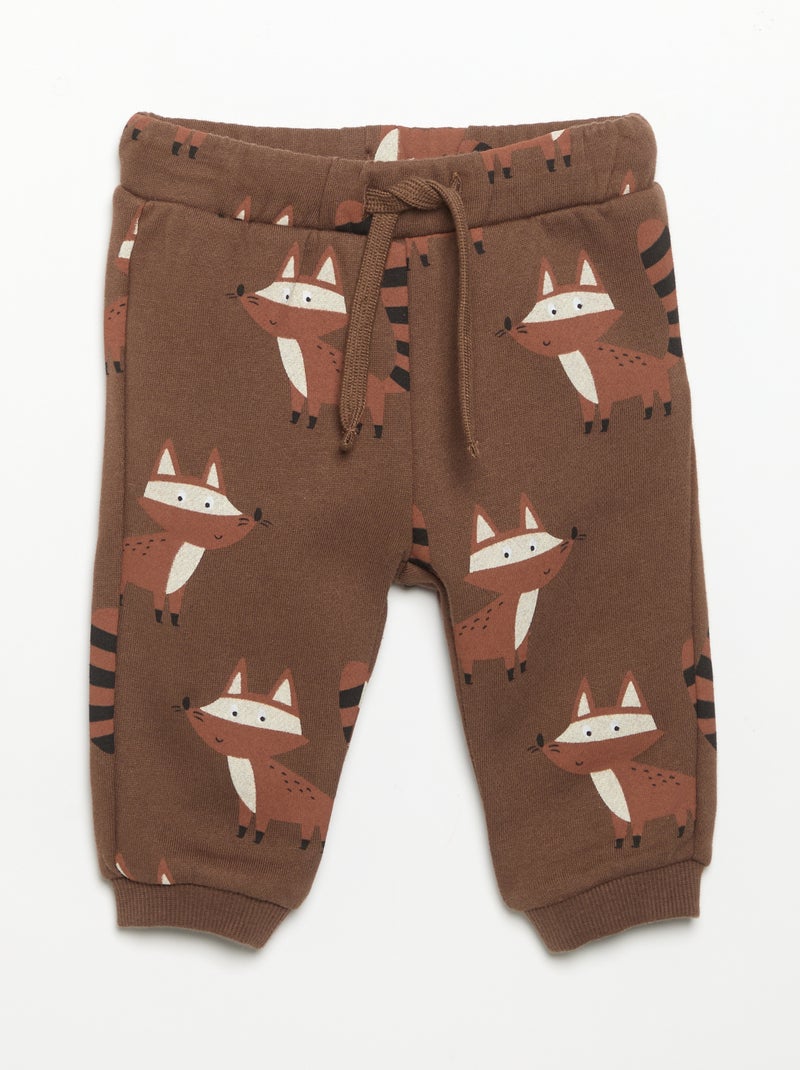 Conjunto de 2 piezas - Sudadera + chándal Marron - Kiabi