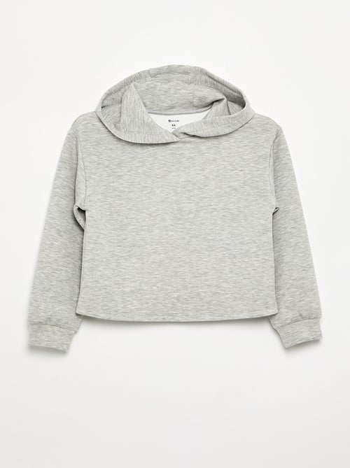 Conjunto de 2 piezas - Sudadera con capucha + legging acampanado - Kiabi