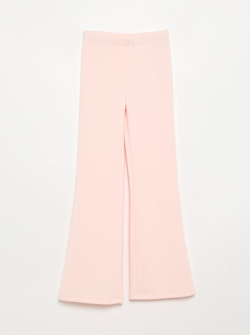 Conjunto de 2 piezas - Sudadera con capucha + legging acampanado Rosa - Kiabi