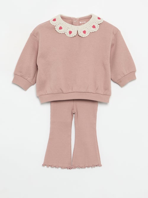 Conjunto de 2 piezas - sudadera + legging - Kiabi