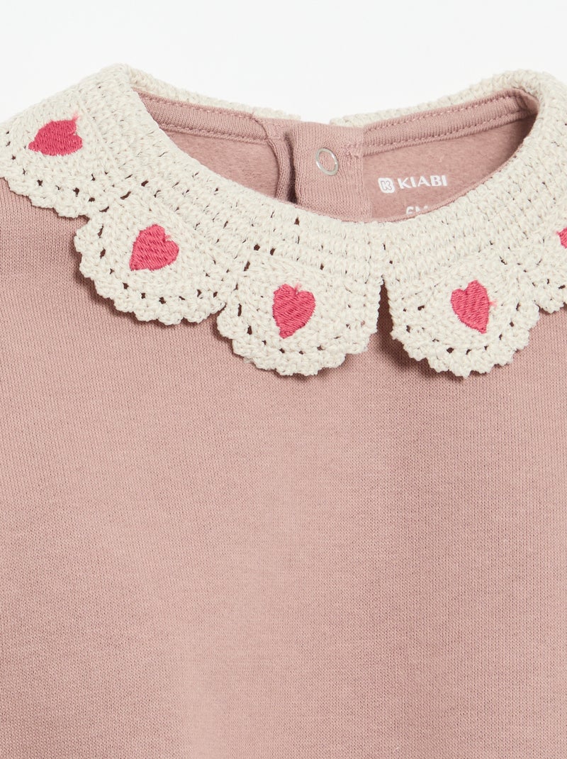 Conjunto de 2 piezas - sudadera + legging Rosa - Kiabi