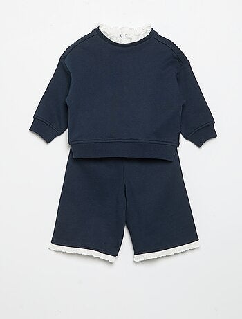 Conjunto de 2 piezas - Sudadera + pantalón ancho