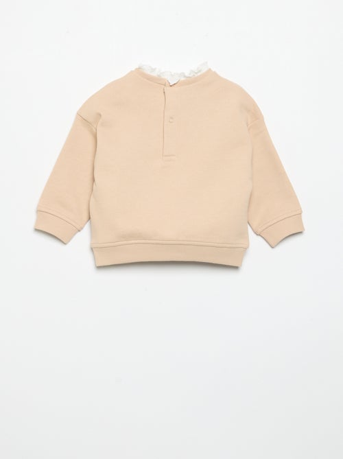 Conjunto de 2 piezas - Sudadera + pantalón ancho - Kiabi Conjunto de 2 piezas - Sudadera + pantalón ancho - Kiabi