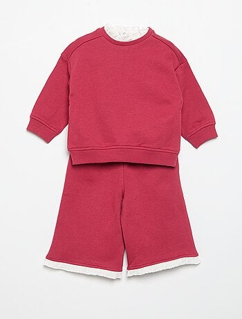 Conjunto de 2 piezas - Sudadera + pantalón ancho