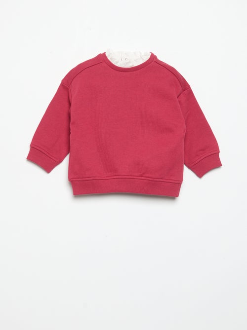 Conjunto de 2 piezas - Sudadera + pantalón ancho - Kiabi