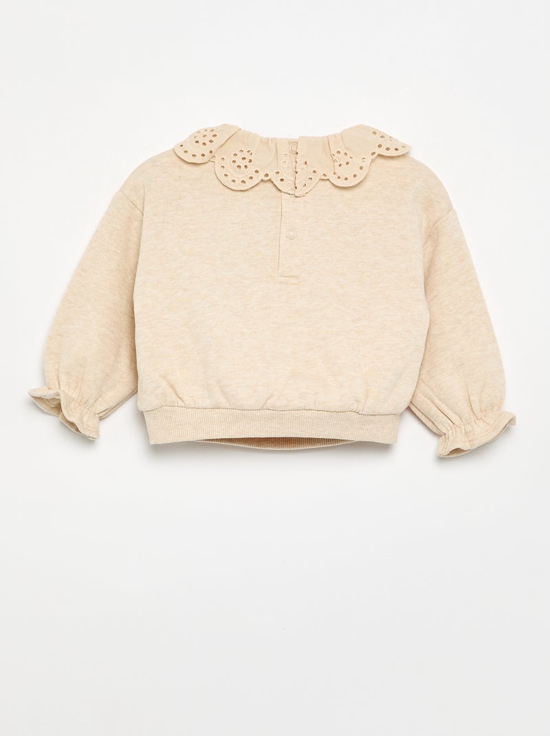 Conjunto de 2 piezas - sudadera + pantalón Beige - Kiabi