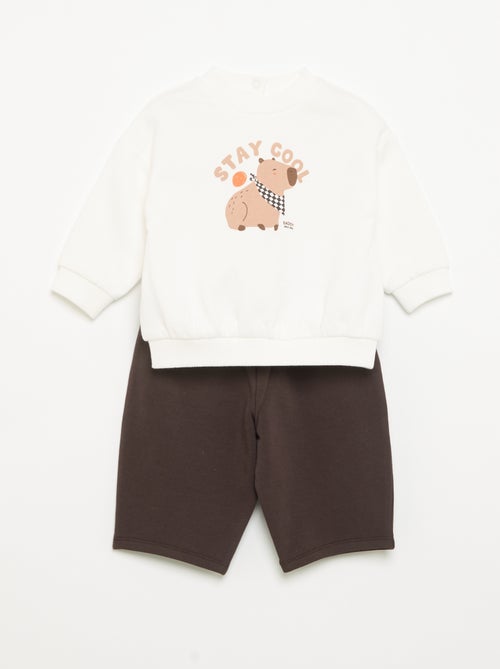 Conjunto de 2 piezas - Sudadera + pantalón - Kiabi