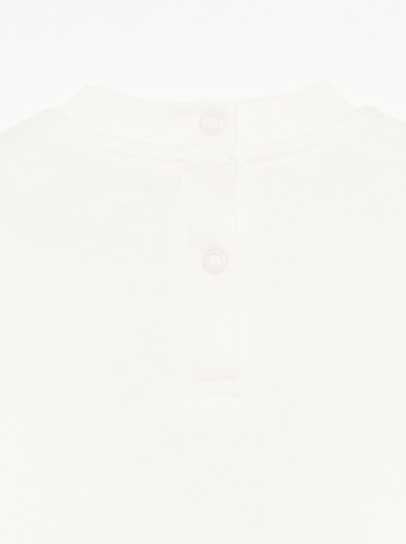 Conjunto de 2 piezas - Sudadera + pantalón Blanco - Kiabi