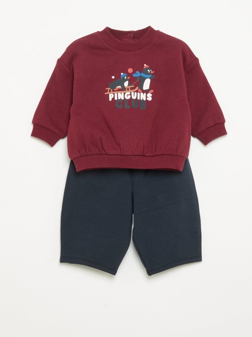 Conjunto de 2 piezas - Sudadera + pantalón - Kiabi
