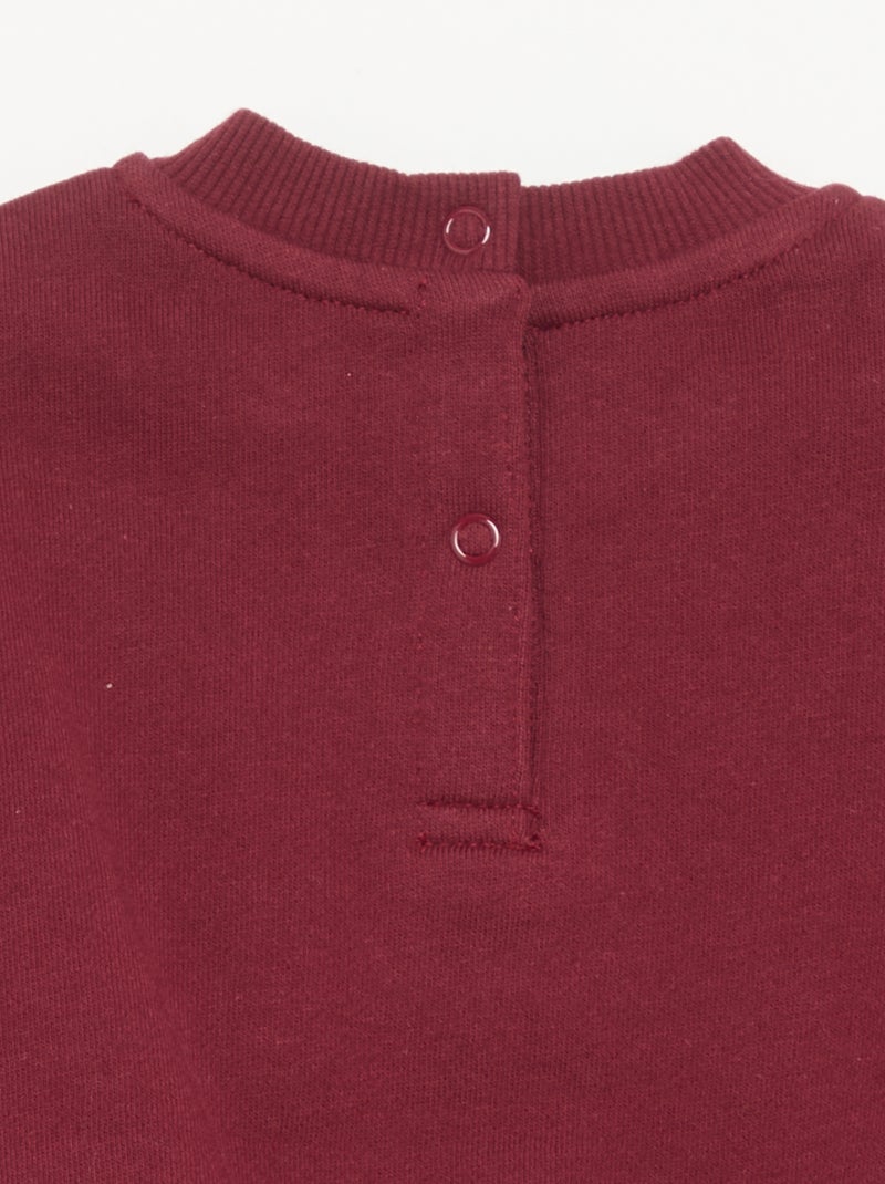 Conjunto de 2 piezas - Sudadera + pantalón Burdeos - Kiabi