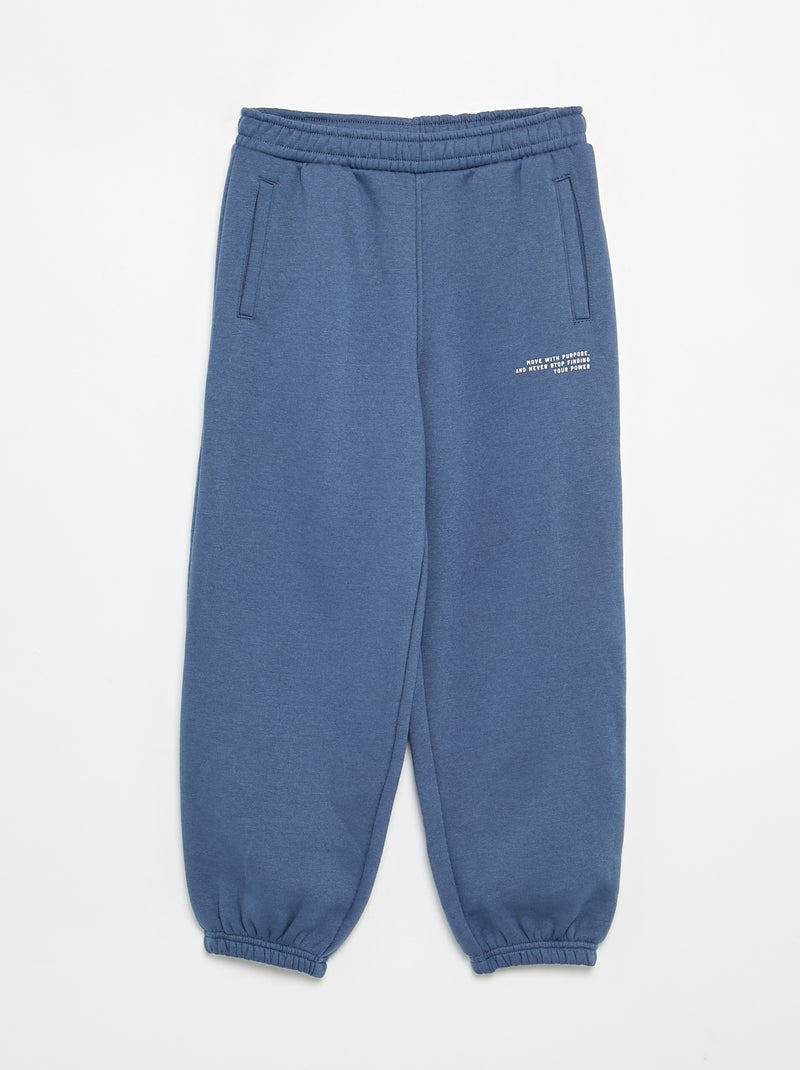 Conjunto de 2 piezas - Sudadera + pantalón de chándal Azul - Kiabi