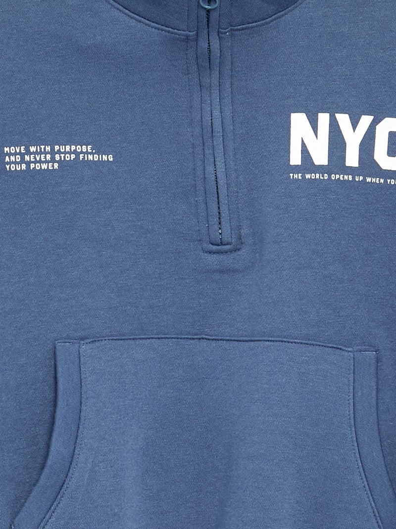 Conjunto de 2 piezas - Sudadera + pantalón de chándal Azul - Kiabi