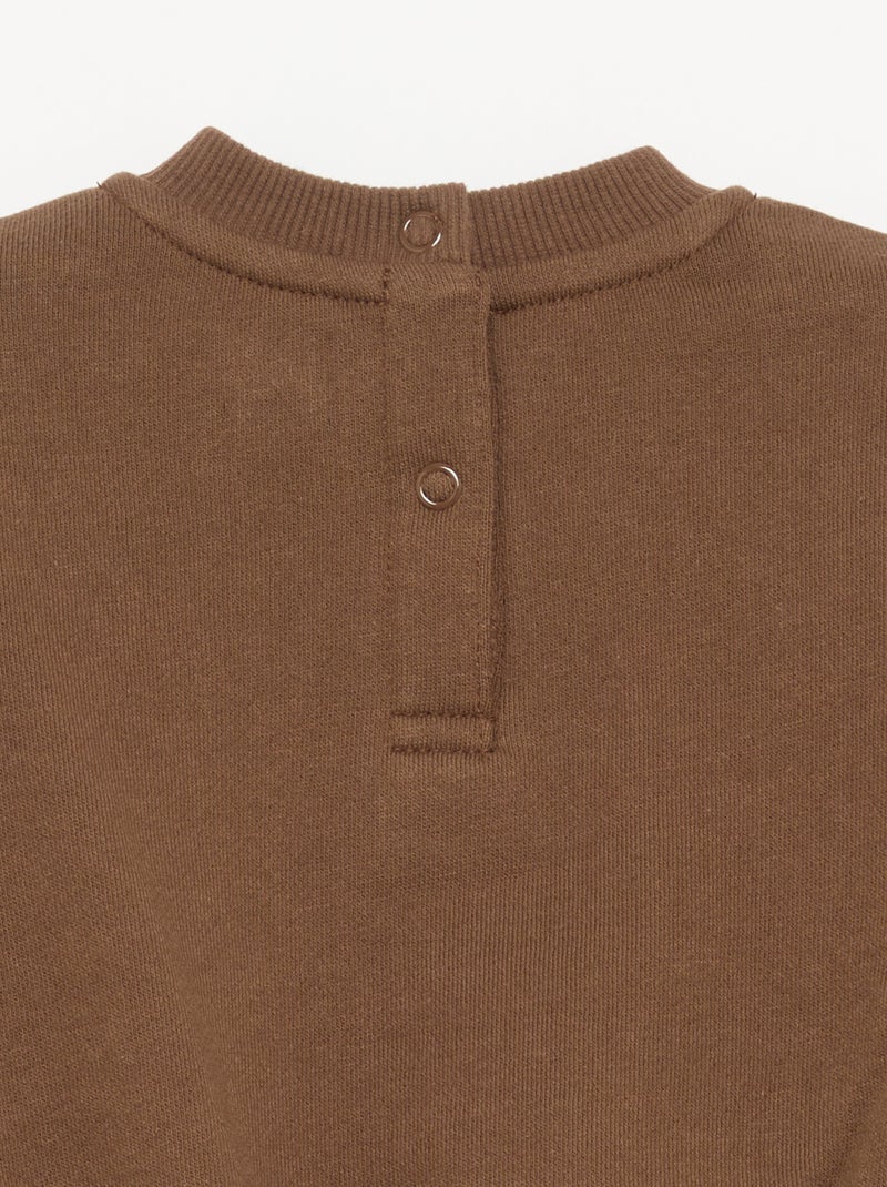 Conjunto de 2 piezas - Sudadera + pantalón Marron - Kiabi