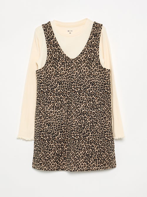 Conjunto de 2 piezas - Vestido + Camiseta de manga larga - Kiabi