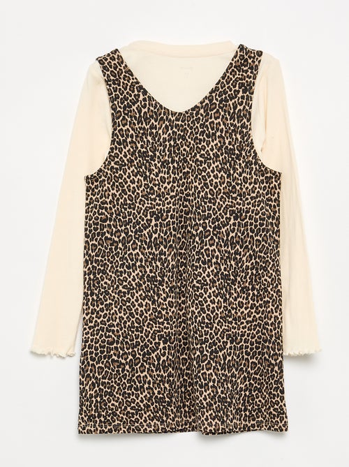Conjunto de 2 piezas - Vestido + Camiseta de manga larga - Kiabi