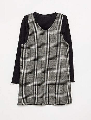 Conjunto de 2 piezas - Vestido + Camiseta de manga larga