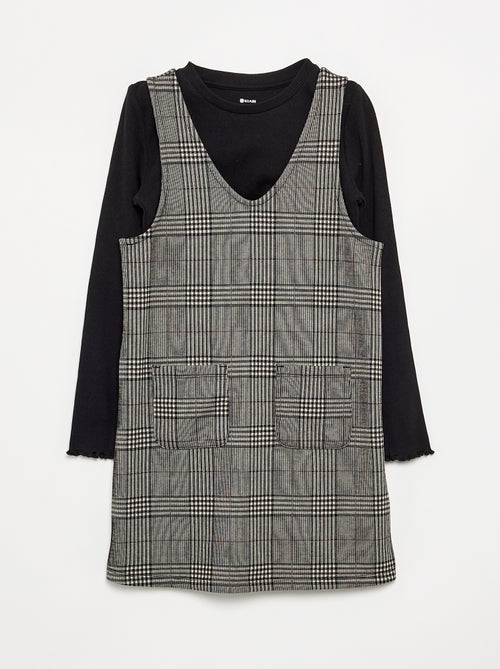 Conjunto de 2 piezas - Vestido + Camiseta de manga larga - Kiabi