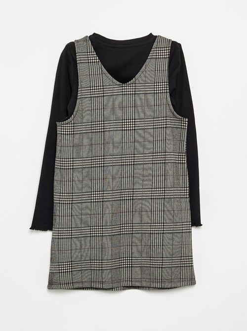 Conjunto de 2 piezas - Vestido + Camiseta de manga larga - Kiabi