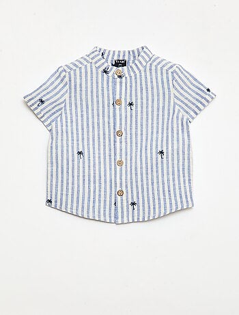 Conjunto de 2 piezas a rayas - camisa + pantalón corto